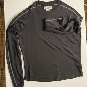 Insect shield charcoal LS shirt, exOfficio sz M